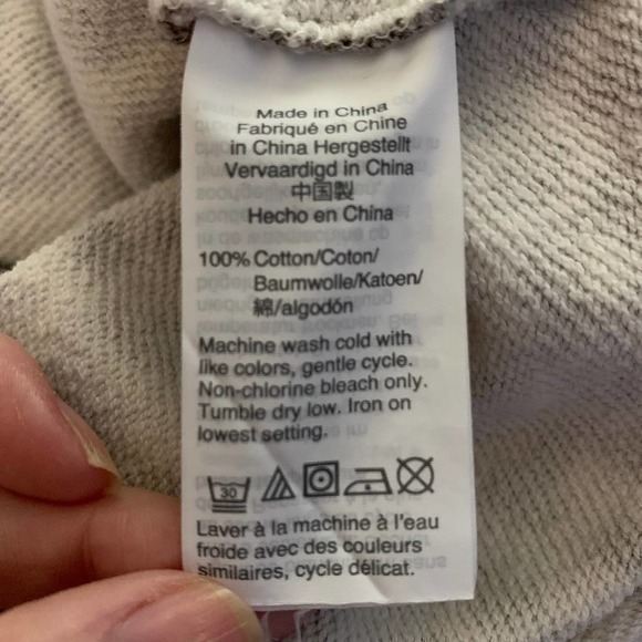 J. CREW Black & White Animal Print Fleece‎ Pullover Sweatshirt - Picture 6 of 7